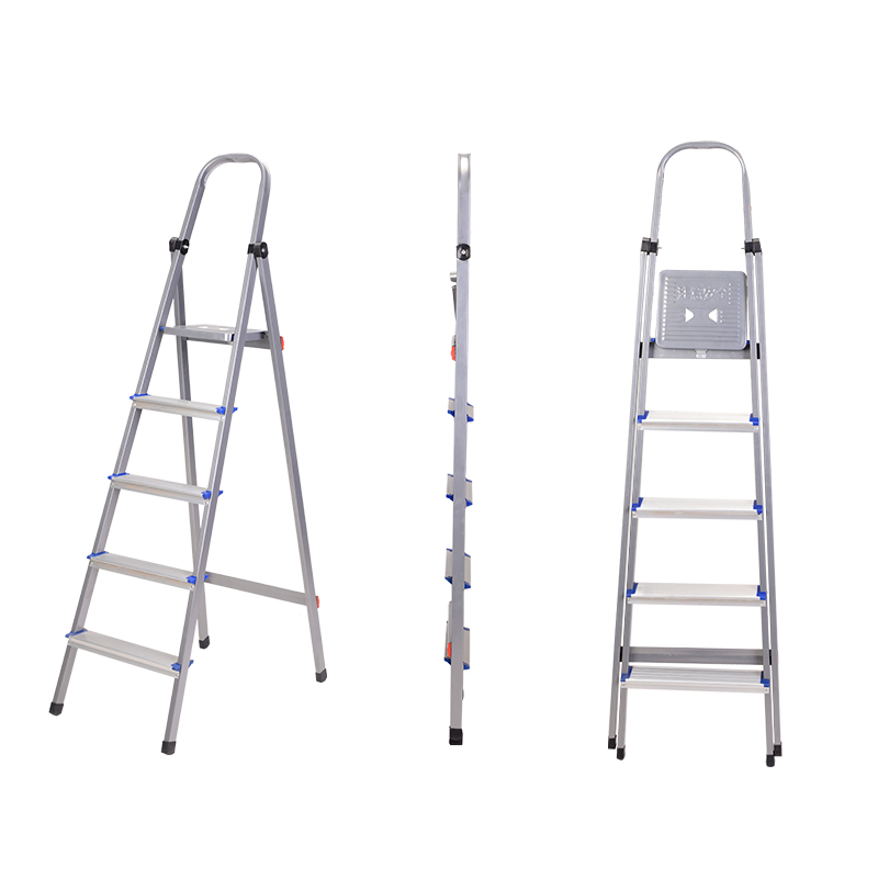 Portable a Shape 5 Step Aluminium Multipurpose Folding Step Ladder With Handle