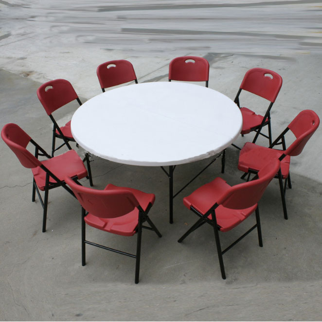Plain Design White Lifetime Table For Outdoor Party Picnic Foldable Table