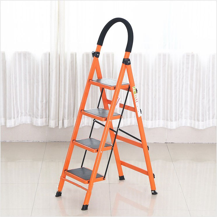 New Design Step Ladder Multi-use Four Steps Folding Ladder Household Aluminum Ladder