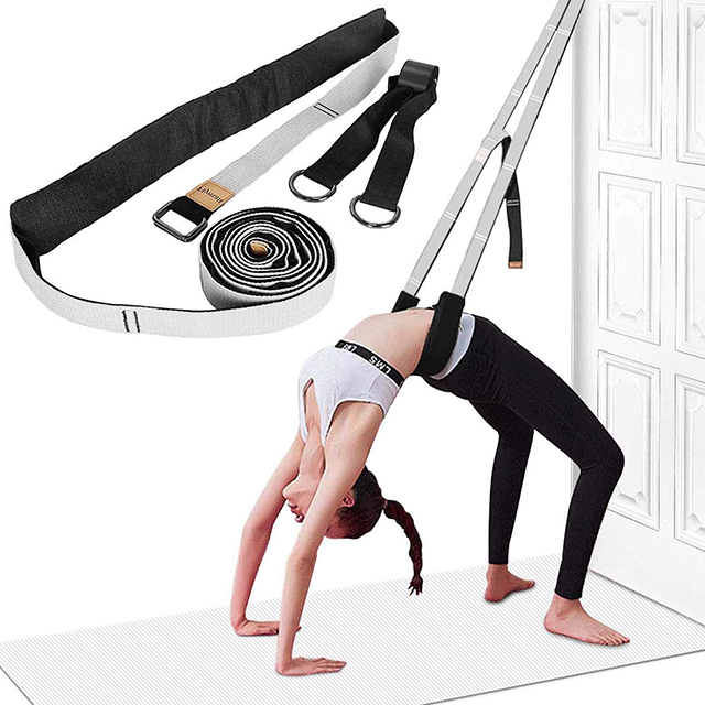 Yoga Strap for Stretching, Leg Stretcher, Stretch Bands Suitable for Rehab Pilates Ballet Dance Cheerleading Splits Gymnastics