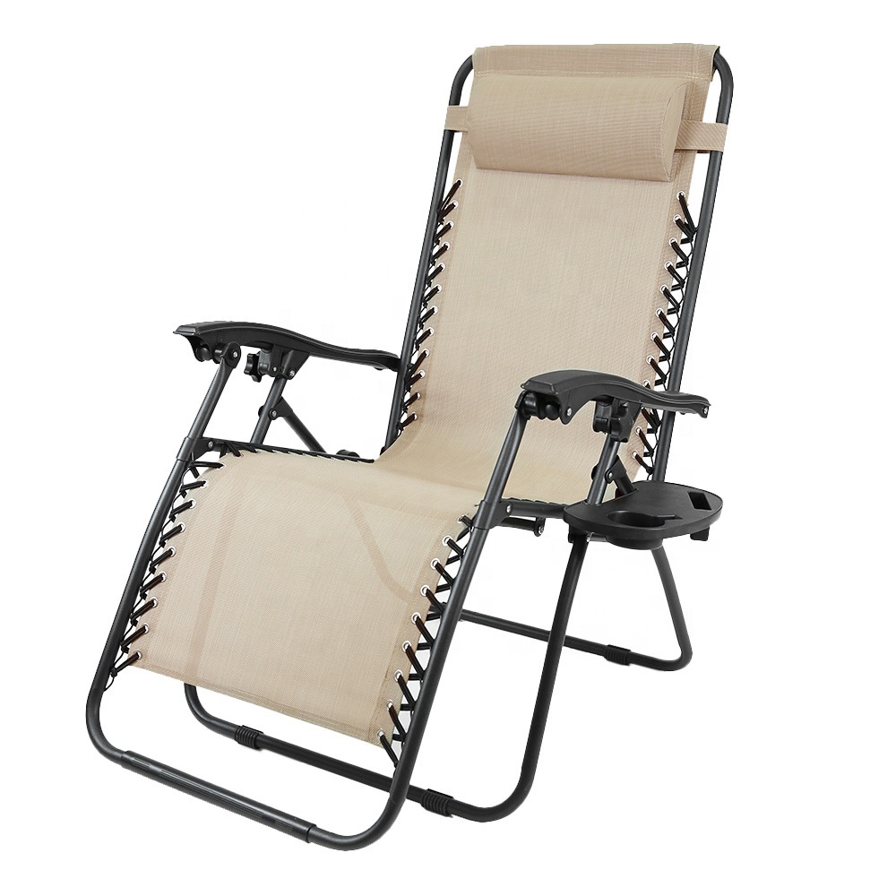 Outdoor Folding Chair With Armrest Good Rest Lightweight Modern Style Beach Chair